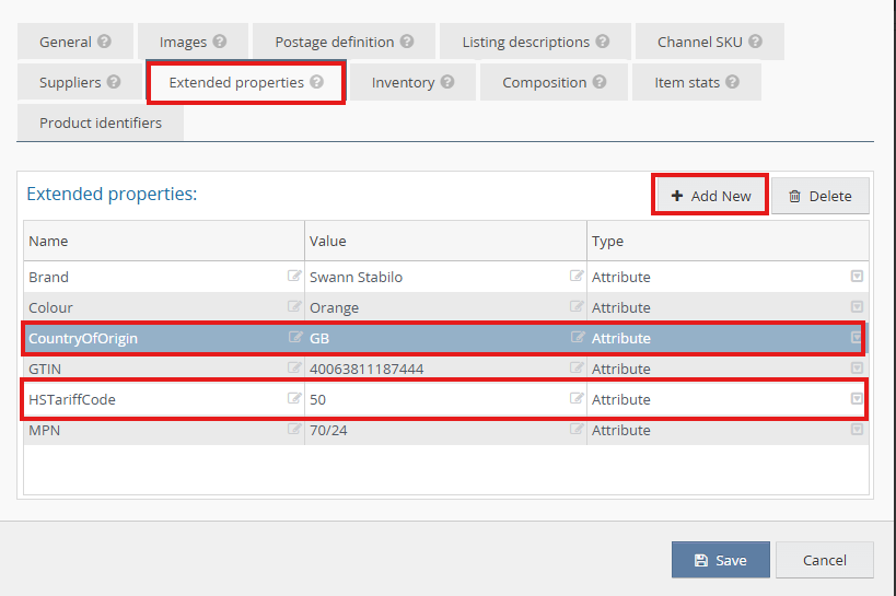 Example showing both required properties