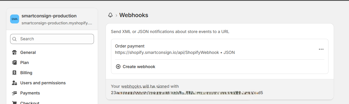 Webhook Saved